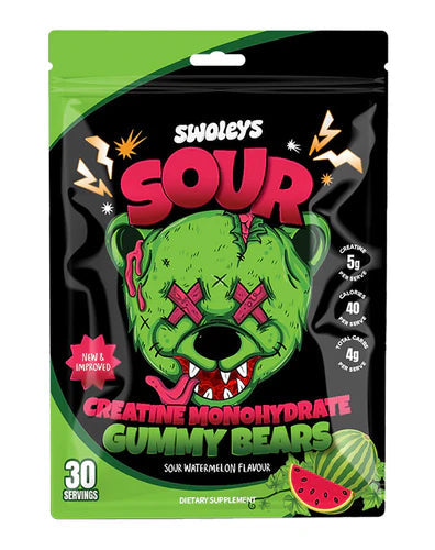 SWOLEYS SOUR CREATINE GUMMY BEARS