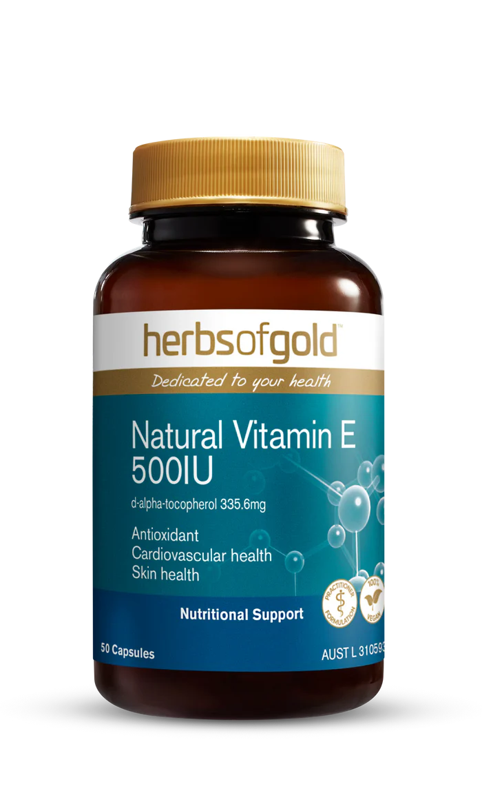 HERBS OF GOLD NATURAL VITAMIN E 500IU